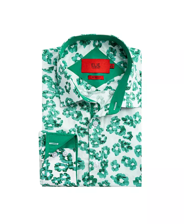Зеленая спортивная рубашка на пуговицах Big Boys Slim Fit с цветочным принтом Elie Balleh, зеленый
Зеленая спортивная рубашка на пуговицах Big Boys Slim Fit с цветочным принтом Elie Balleh, зеленый