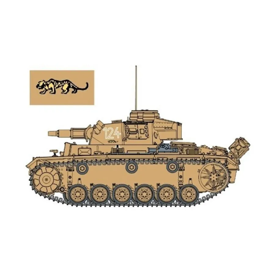Pz.Kpfw.III Ausf.N s.Pz.Abt.501 Тунис 1942/43 г. (Smart Kit), Dragon Models - '39 to '45 Series - Germany (1:35)
Pz.Kpfw.III Ausf.N s.Pz.Abt.501 Тунис 1942/43 г. (Smart Kit), Dragon Models - '39 to '45 Series - Germany (1:35)