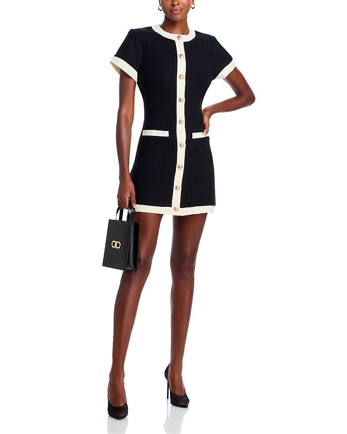 Твидовое мини-платье AQUA с короткими рукавами, мультиколор
Твидовое мини-платье AQUA с короткими рукавами, мультиколор