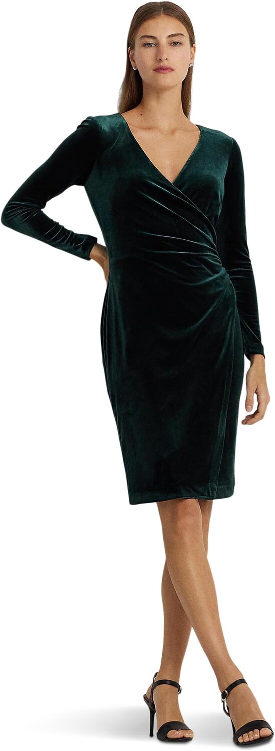 Платье Lauren Ralph Lauren Stretch Velvet Surplice Dress, цвет Dark Season Green
Платье Lauren Ralph Lauren Stretch Velvet Surplice Dress, цвет Dark Season Green
