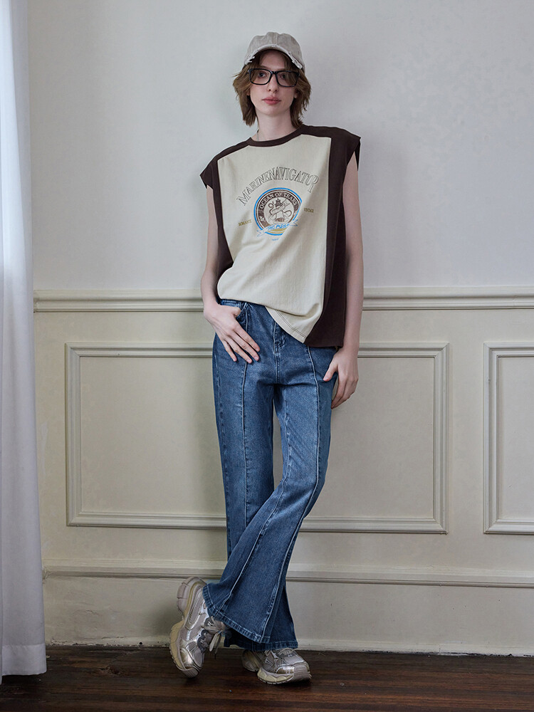 Джинсы Mslan с вышивкой, синий
Джинсы Mslan с вышивкой, синий