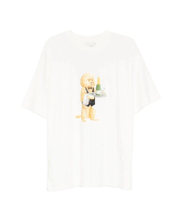 Футболка с изображением собаки и круглым вырезом. Drole De Monsieur, белый
Футболка с изображением собаки и круглым вырезом. Drole De Monsieur, белый