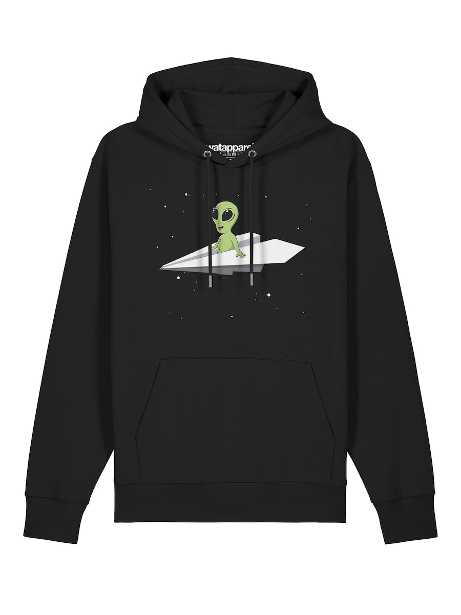 Толстовка Watapparel Alien on a paper plane, черный
Толстовка Watapparel Alien on a paper plane, черный