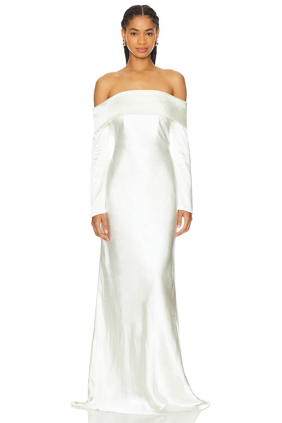 Платье bianca с открытыми плечами и длинными рукавами Misha, белый
Платье bianca с открытыми плечами и длинными рукавами Misha, белый