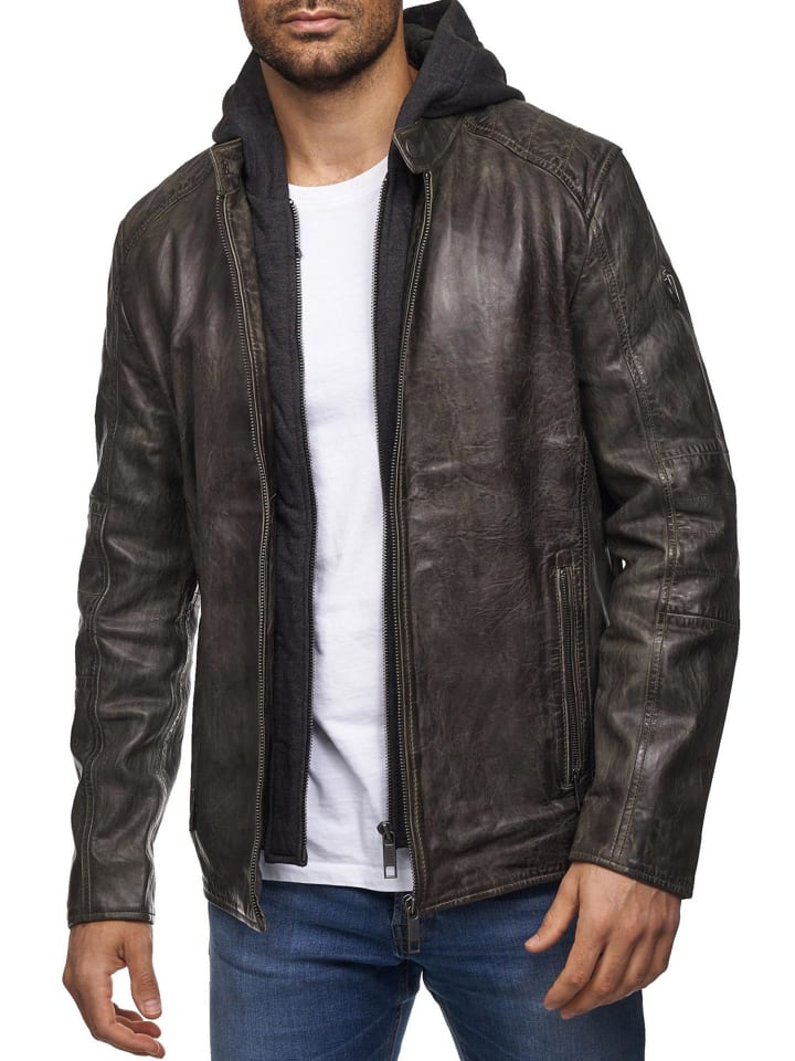 Кожаная куртка Tazzio, хаки
Кожаная куртка Tazzio, хаки