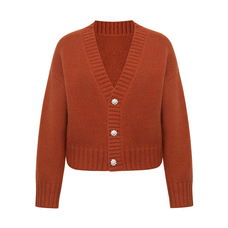 Кардиган Deep Breath с ромбовидными пуговицами, оранжево-красный
Кардиган Deep Breath с ромбовидными пуговицами, оранжево-красный