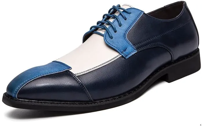 Мужские оксфорды Santimon Men, разноцветная панельная кожа, шнуровка, лоскутная отделка, двухцветное сочетание, деловые туфли под смокинг, синий
Мужские оксфорды Santimon Men, разноцветная панельная кожа, шнуровка, лоскутная отделка, двухцветное сочетание, деловые туфли под смокинг, синий