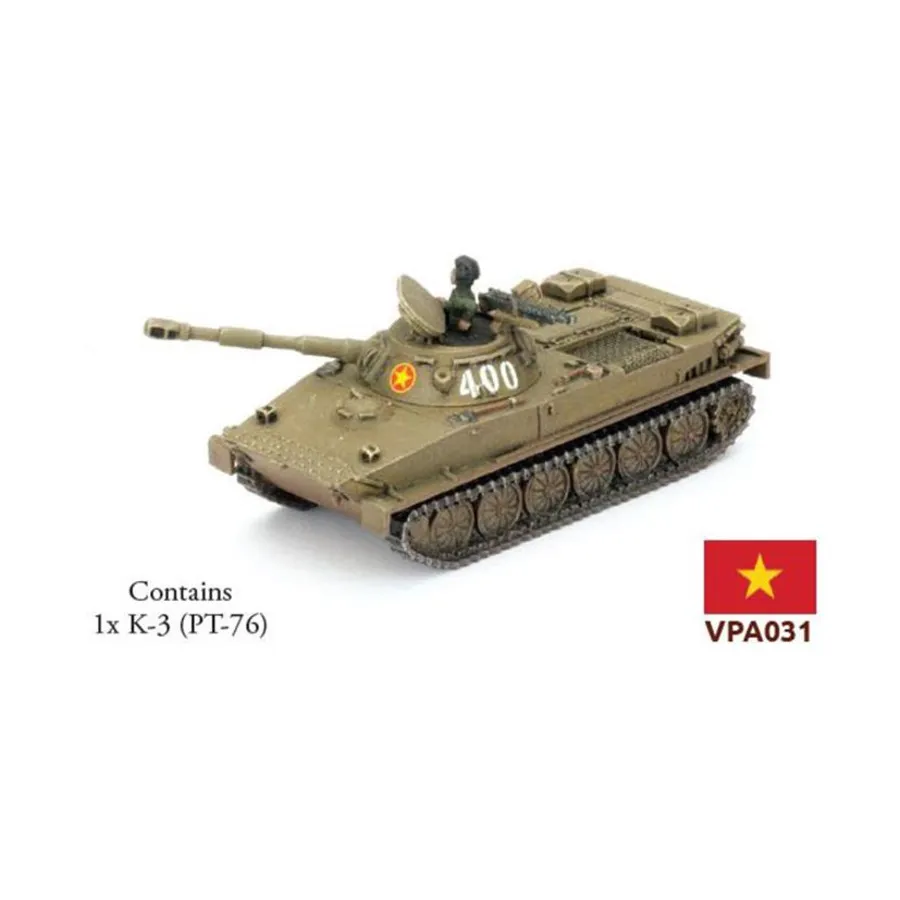 К-3 (ПТ-76), 'Nam - The Vietnam War Miniatures Game (1:100)
К-3 (ПТ-76), 'Nam - The Vietnam War Miniatures Game (1:100)
