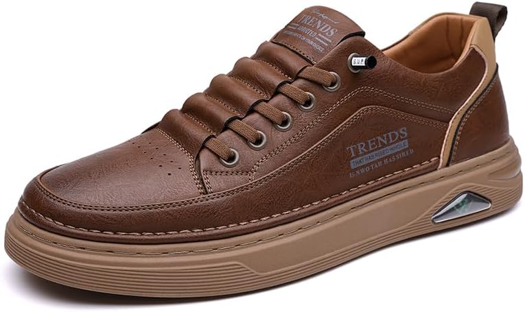 Мужские модные повседневные кроссовки из натуральной кожи, удобные низкие плоские туфли для вождения, мужская обувь для прогулок Lhyxu, коричневый
Мужские модные повседневные кроссовки из натуральной кожи, удобные низкие плоские туфли для вождения, мужская обувь для прогулок Lhyxu, коричневый