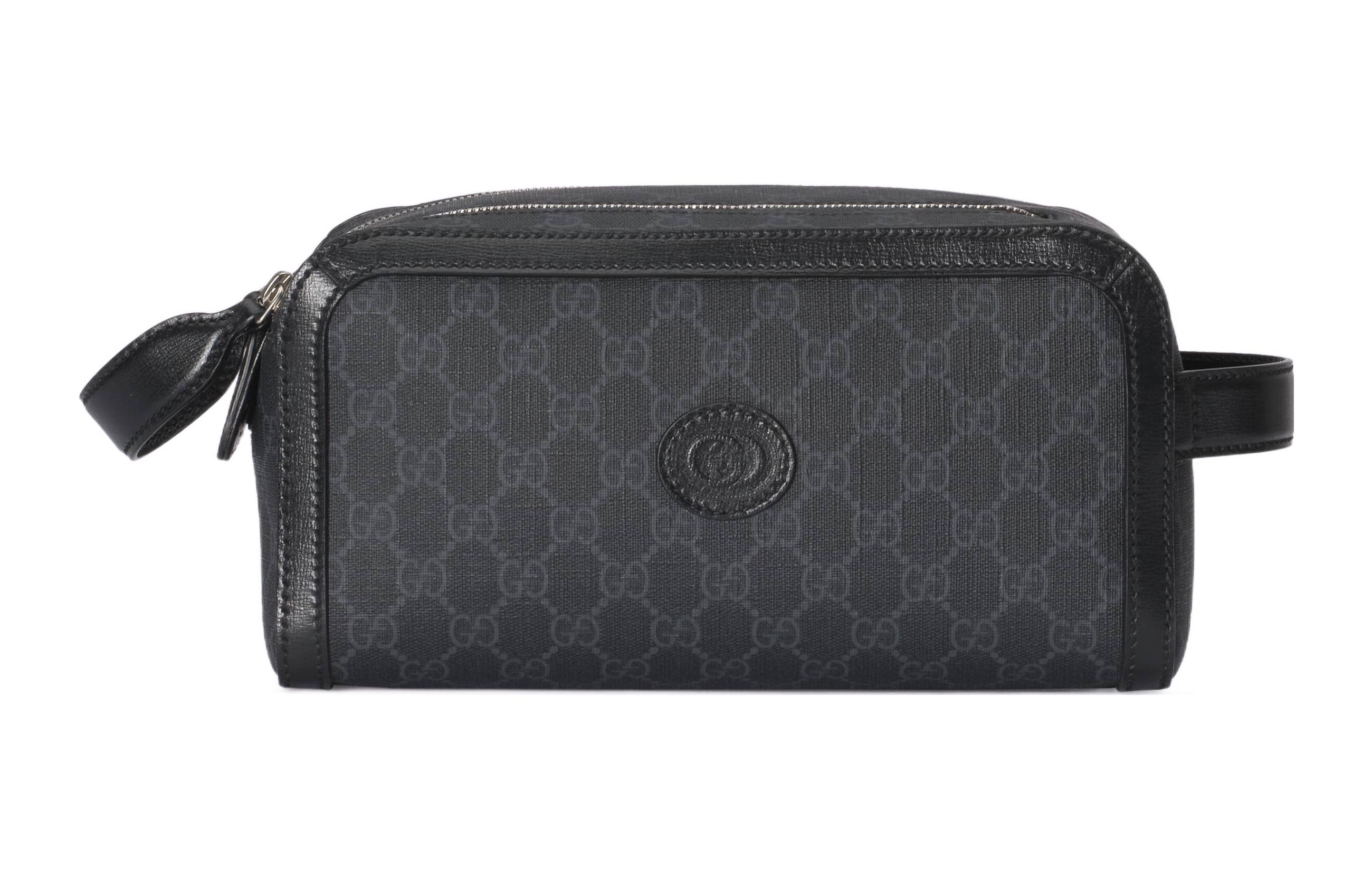 GUCCI Косметичка из холста с кожаной окантовкой унисекс black
GUCCI Косметичка из холста с кожаной окантовкой унисекс black