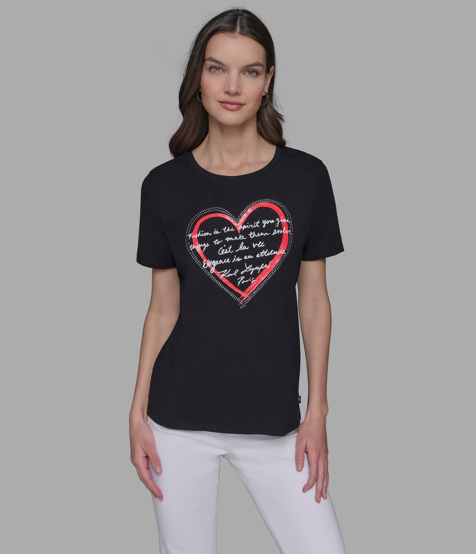 Футболка с логотипом сердце KARL LAGERFELD PARIS, черный
Футболка с логотипом сердце KARL LAGERFELD PARIS, черный