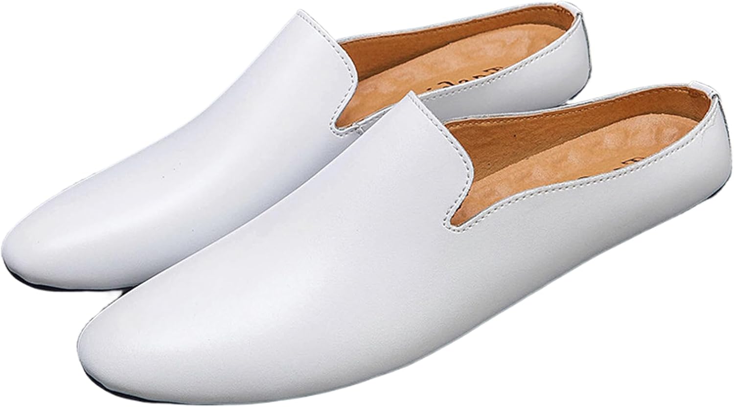 Мужские кожаные шлепанцы с открытой пяткой, винтажный круглый носок, мягкая подошва, противоскользящие, без шнурков, формальные домашние тапочки, обувь для работы, вождения и прогулок Nelsbrex, белый
Мужские кожаные шлепанцы с открытой пяткой, винтажный круглый носок, мягкая подошва, противоскользящие, без шнурков, формальные домашние тапочки, обувь для работы, вождения и прогулок Nelsbrex, белый