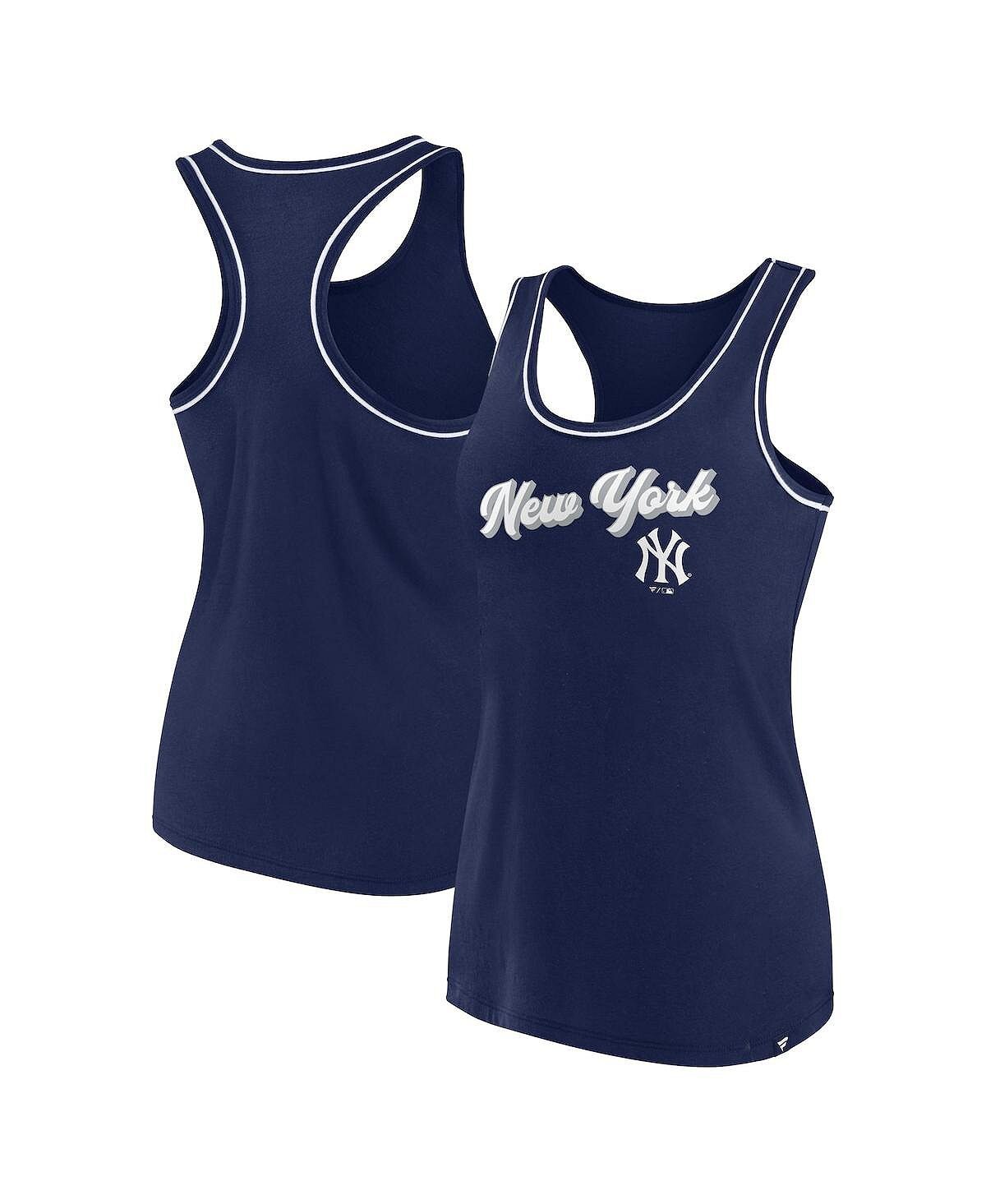 Женская темно-синяя майка с фирменным логотипом New York Yankees и логотипом Racerback Fanatics, темно-синий
Женская темно-синяя майка с фирменным логотипом New York Yankees и логотипом Racerback Fanatics, темно-синий