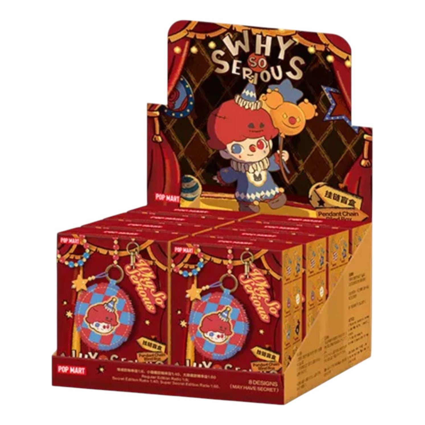 Pop Mart WHY SO SERIOUS Chain Sealed Case (8 Blind Boxes)
Pop Mart WHY SO SERIOUS Chain Sealed Case (8 Blind Boxes)