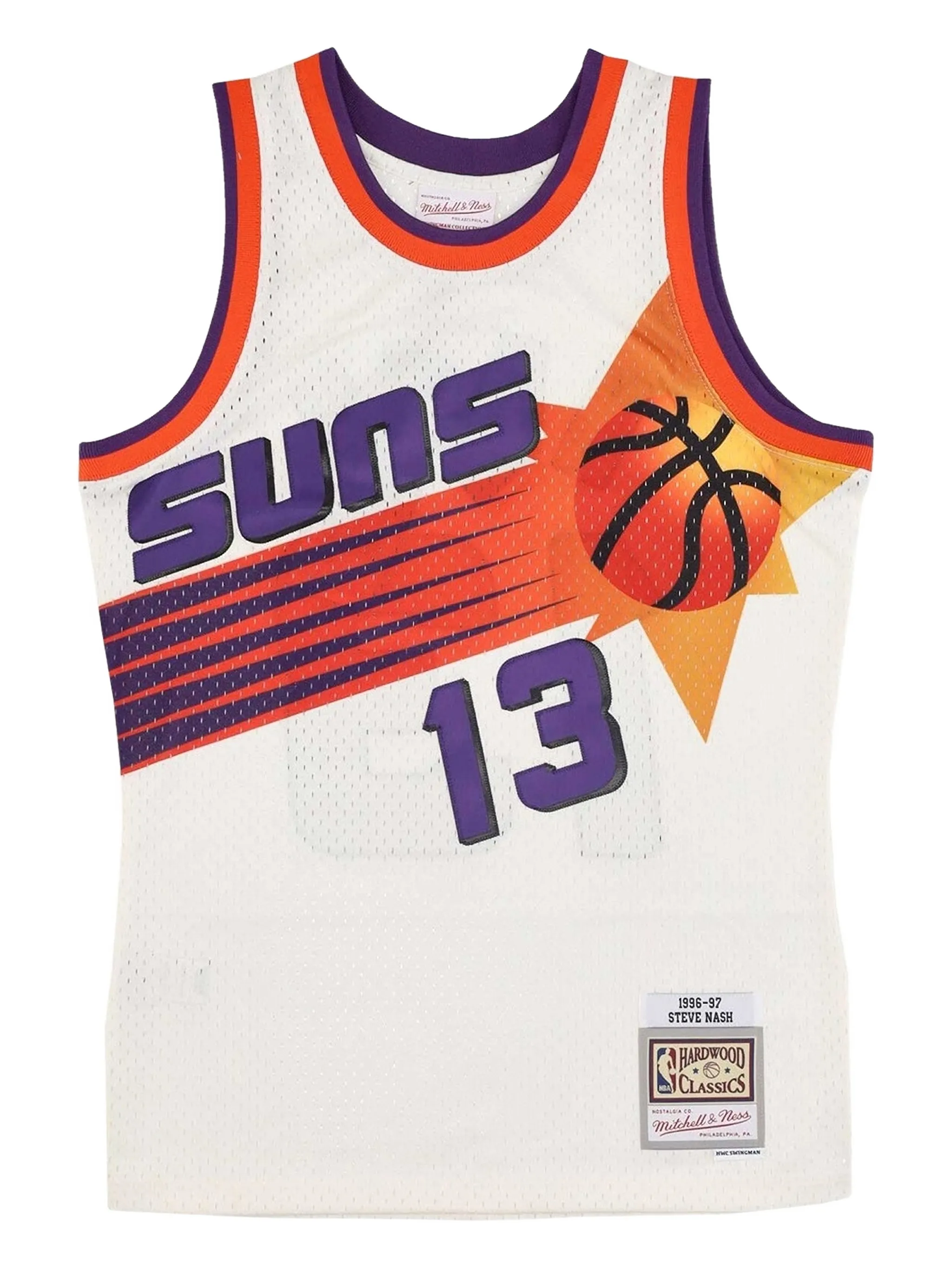 Топ Swingman Phoenix Suns 1996 Steve Nash Mitchell & Ness, белый
Топ Swingman Phoenix Suns 1996 Steve Nash Mitchell & Ness, белый