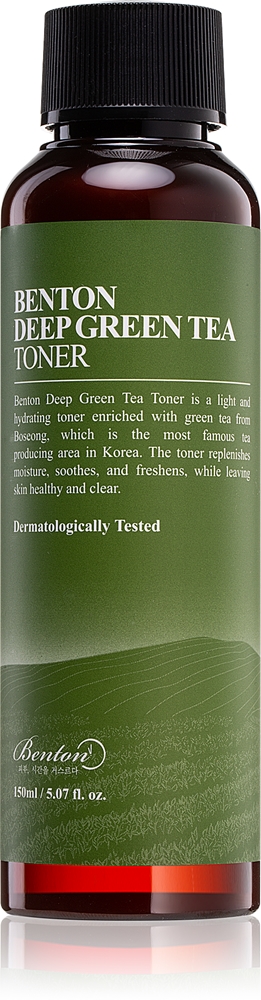 Увлажняющий тоник для кожи с насыщенным зеленым чаем Benton, 150 мл
Увлажняющий тоник для кожи с насыщенным зеленым чаем Benton, 150 мл