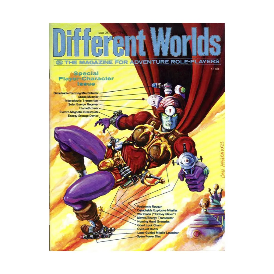 Журнал #28 "Dragon Character Class for D&D, DragonQuest", Different Worlds Magazine
Журнал #28 "Dragon Character Class for D&D, DragonQuest", Different Worlds Magazine