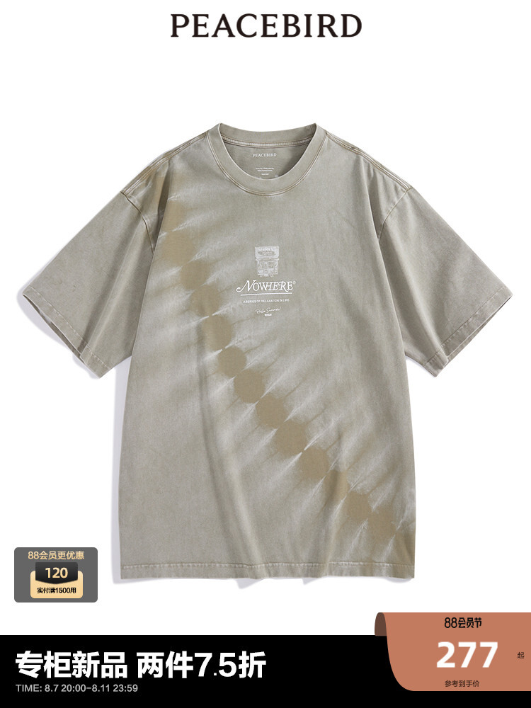 Футболка мужская Peacebird с градиентом и принтом тай-дай, хаки
Футболка мужская Peacebird с градиентом и принтом тай-дай, хаки