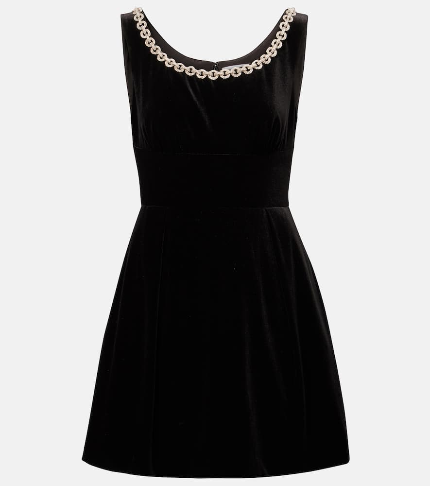 Мини-платье из бархата с кристаллами Self-Portrait, Black
Мини-платье из бархата с кристаллами Self-Portrait, Black