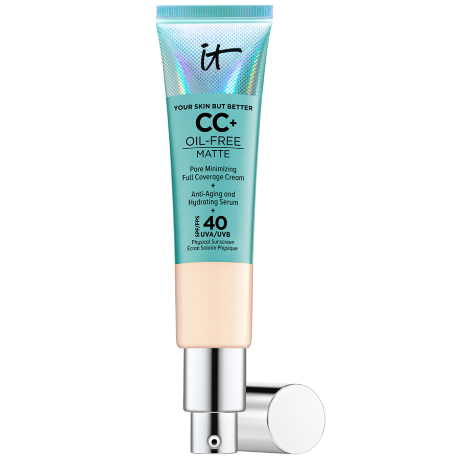 Матирующий CC-крем cc+ oil free matte cream spf 40 It Cosmetics, цвет light, 32 мл
Матирующий CC-крем cc+ oil free matte cream spf 40 It Cosmetics, цвет light, 32 мл