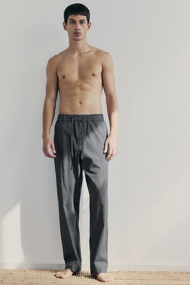 Брюки из поплина свободного кроя H&M, черный
Брюки из поплина свободного кроя H&M, черный