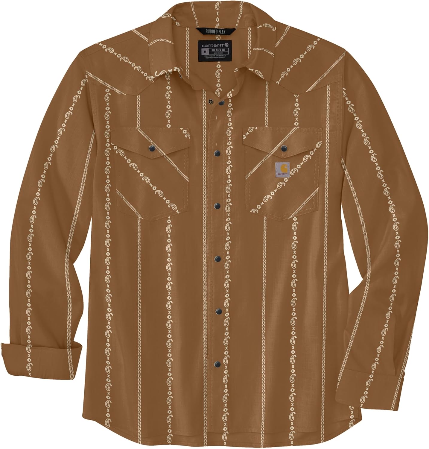 Мужская рубашка Carhartt 106905 Montana Rugged Flex, свободный крой, облегченная, Carhartt Brown Paisley Stripe
Мужская рубашка Carhartt 106905 Montana Rugged Flex, свободный крой, облегченная, Carhartt Brown Paisley Stripe