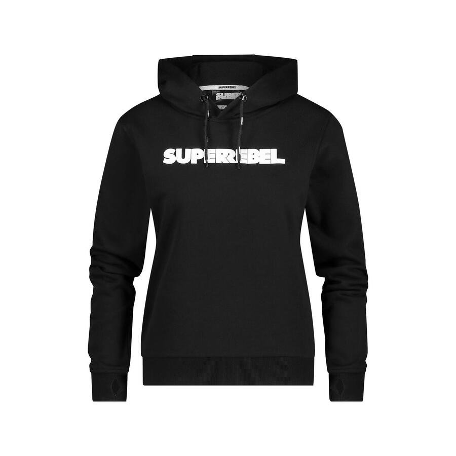 SUPERREBEL GEAR Женская толстовка с капюшоном – удобная и стильная – черная – HELEN_
SUPERREBEL GEAR Женская толстовка с капюшоном – удобная и стильная – черная – HELEN_