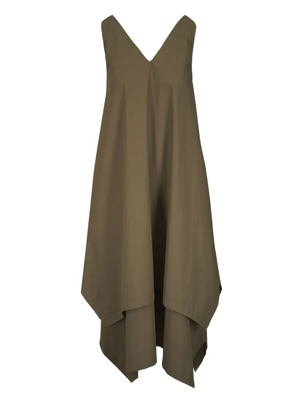 Платье с асимметричным подолом Odeeh, зеленый 
Платье с асимметричным подолом Odeeh, зеленый