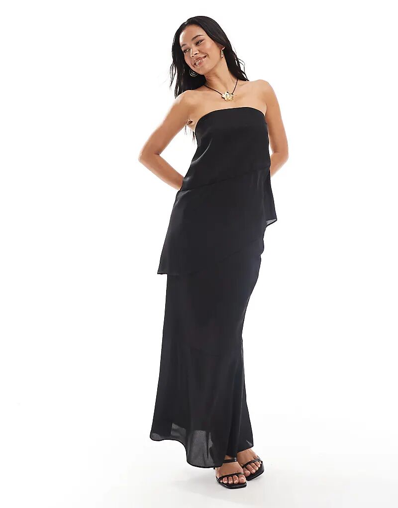 Юбка макси из шифона с прозрачным подолом от 4th & Reckless, черный цвет
Юбка макси из шифона с прозрачным подолом от 4th & Reckless, черный цвет