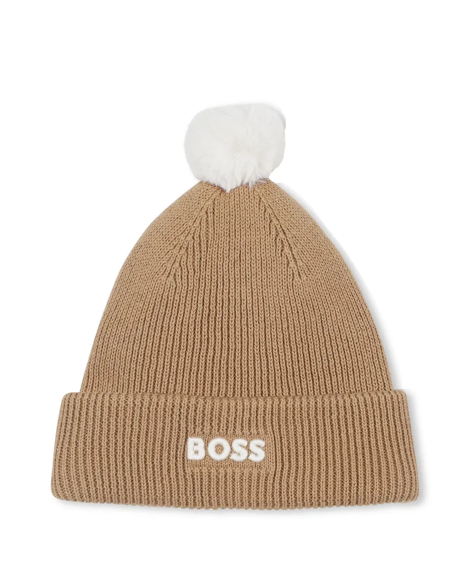 Детская шапочка для мальчика из хлопка BOSS Kidswear, коричневый
Детская шапочка для мальчика из хлопка BOSS Kidswear, коричневый