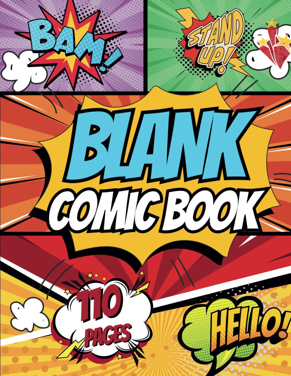 Blank Comic Book: Fun Panels for Drawing Your Own Tales (Independently published)
Blank Comic Book: Fun Panels for Drawing Your Own Tales (Independently published)