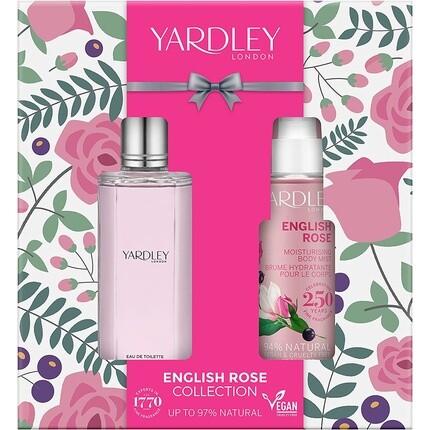 Подарочная коробка English Rose Edt & Mist Set - Подарки для женщин, Yardley London
Подарочная коробка English Rose Edt & Mist Set - Подарки для женщин, Yardley London