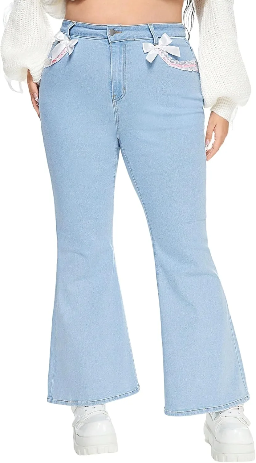 LALAGEN Женские брюки Kawaii Plus Size Casual с контрастным кружевом и бантом
LALAGEN Женские брюки Kawaii Plus Size Casual с контрастным кружевом и бантом