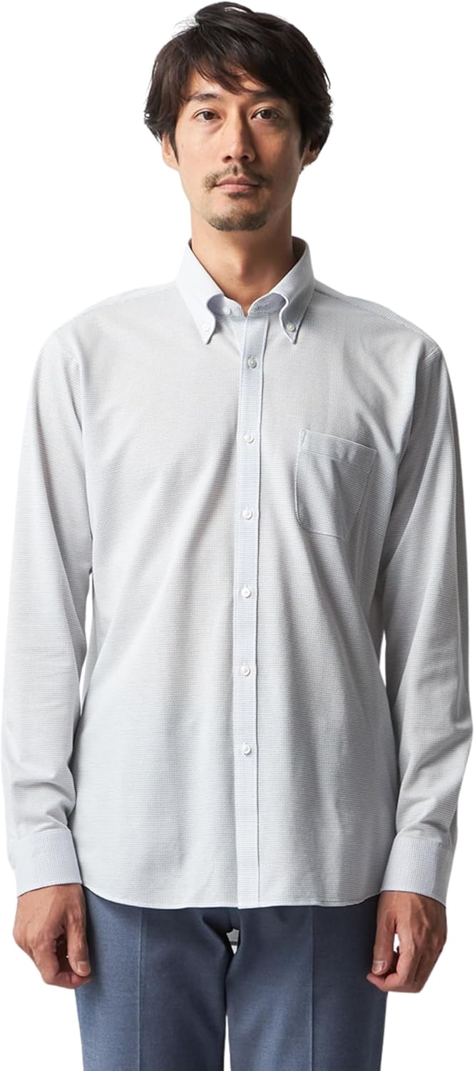 Рубашка-поло с длинными рукавами ORIHICA, комфортная эластичная ткань, дезодорирующая, застежка спереди, можно носить с галстуком, выбор расцветок, для деловых мужчин, белый
Рубашка-поло с длинными рукавами ORIHICA, комфортная эластичная ткань, дезодорирующая, застежка спереди, можно носить с галстуком, выбор расцветок, для деловых мужчин, белый