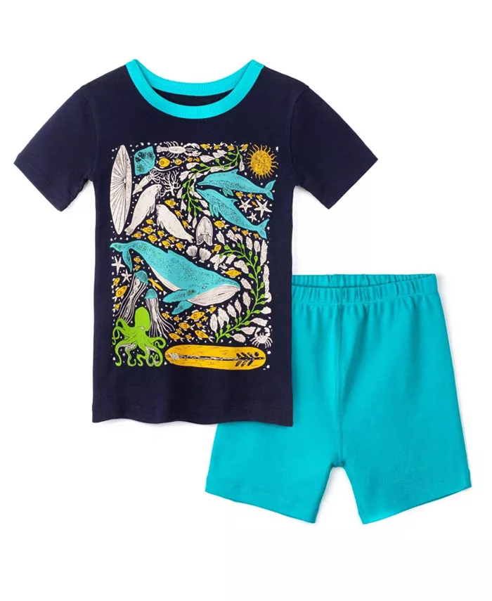 Детский пижамный комплект с короткими рукавами и штанинами облегающего кроя из 100% органического хлопка Fair Trade Mightly, синий
Детский пижамный комплект с короткими рукавами и штанинами облегающего кроя из 100% органического хлопка Fair Trade Mightly, синий