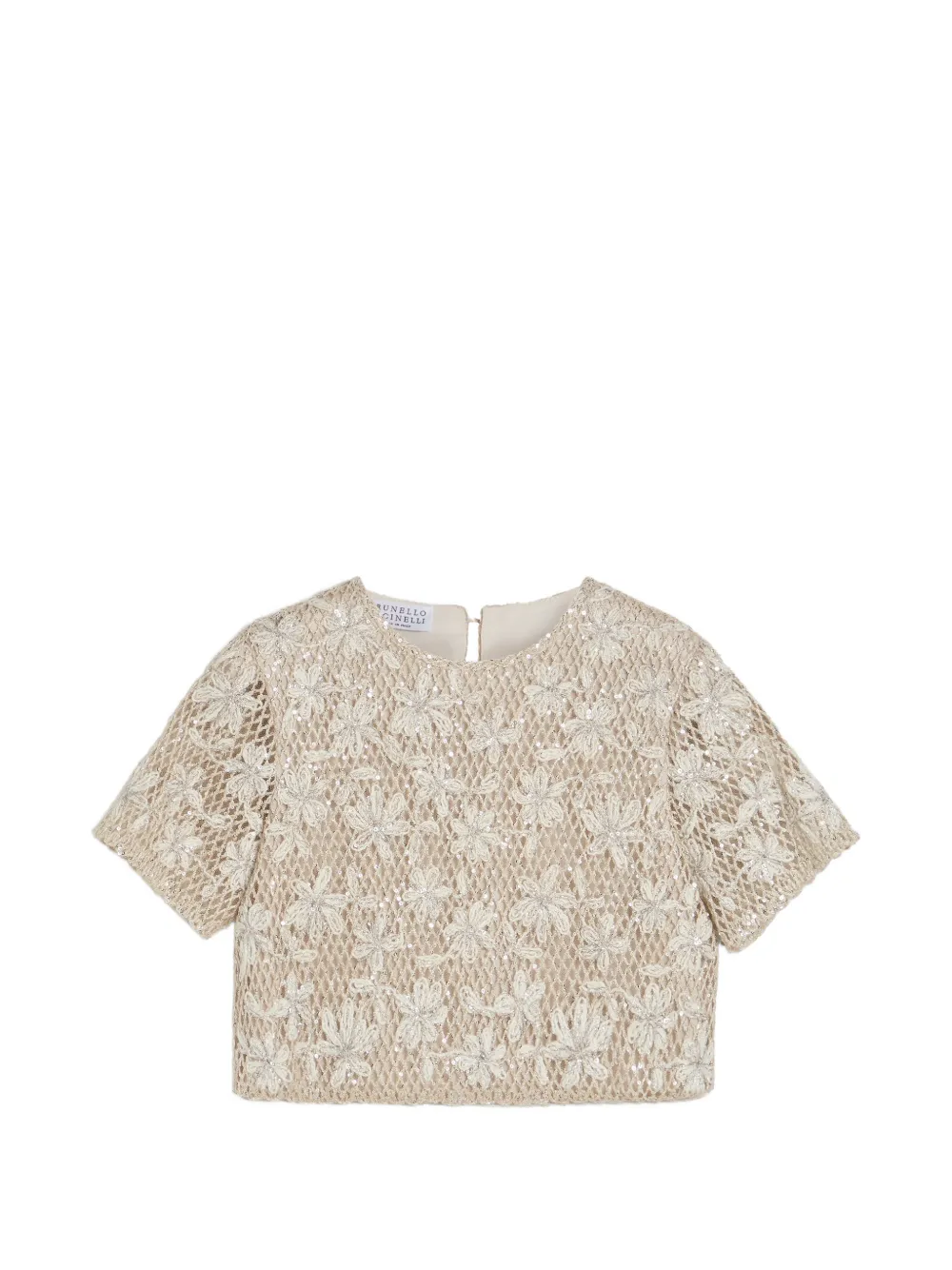 Блузка с вышивкой Brunello Cucinelli Kids, бежевый
Блузка с вышивкой Brunello Cucinelli Kids, бежевый
