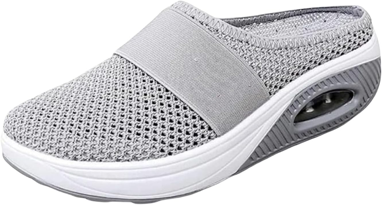 Женские ортопедические мюли с поддержкой свода стопы, дышащие сетчатые, с воздушной подушкой, без застежки, с круглым закрытым носком, на платформе, сандалии-кроссовки, легкие повседневные пляжные шлепанцы Wabkderpu, серый
Женские ортопедические мюли с поддержкой свода стопы, дышащие сетчатые, с воздушной подушкой, без застежки, с круглым закрытым носком, на платформе, сандалии-кроссовки, легкие повседневные пляжные шлепанцы Wabkderpu, серый