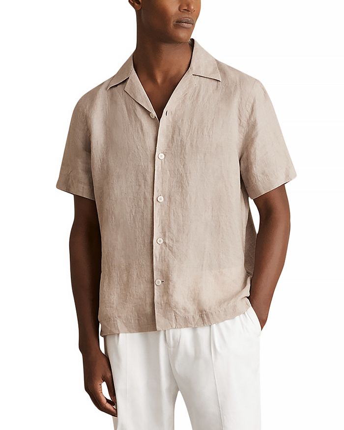 Короткий льняной кемпер REISS, коричневый/бежевый
Короткий льняной кемпер REISS, коричневый/бежевый