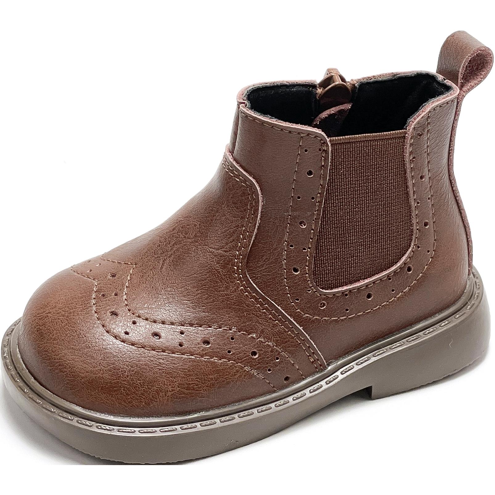 Детские кожаные ботинки для детей QINUOSHU, коричневый
Детские кожаные ботинки для детей QINUOSHU, коричневый