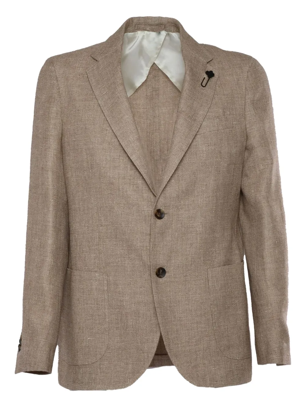 Пиджак с накладными карманами Lardini, коричневый
Пиджак с накладными карманами Lardini, коричневый