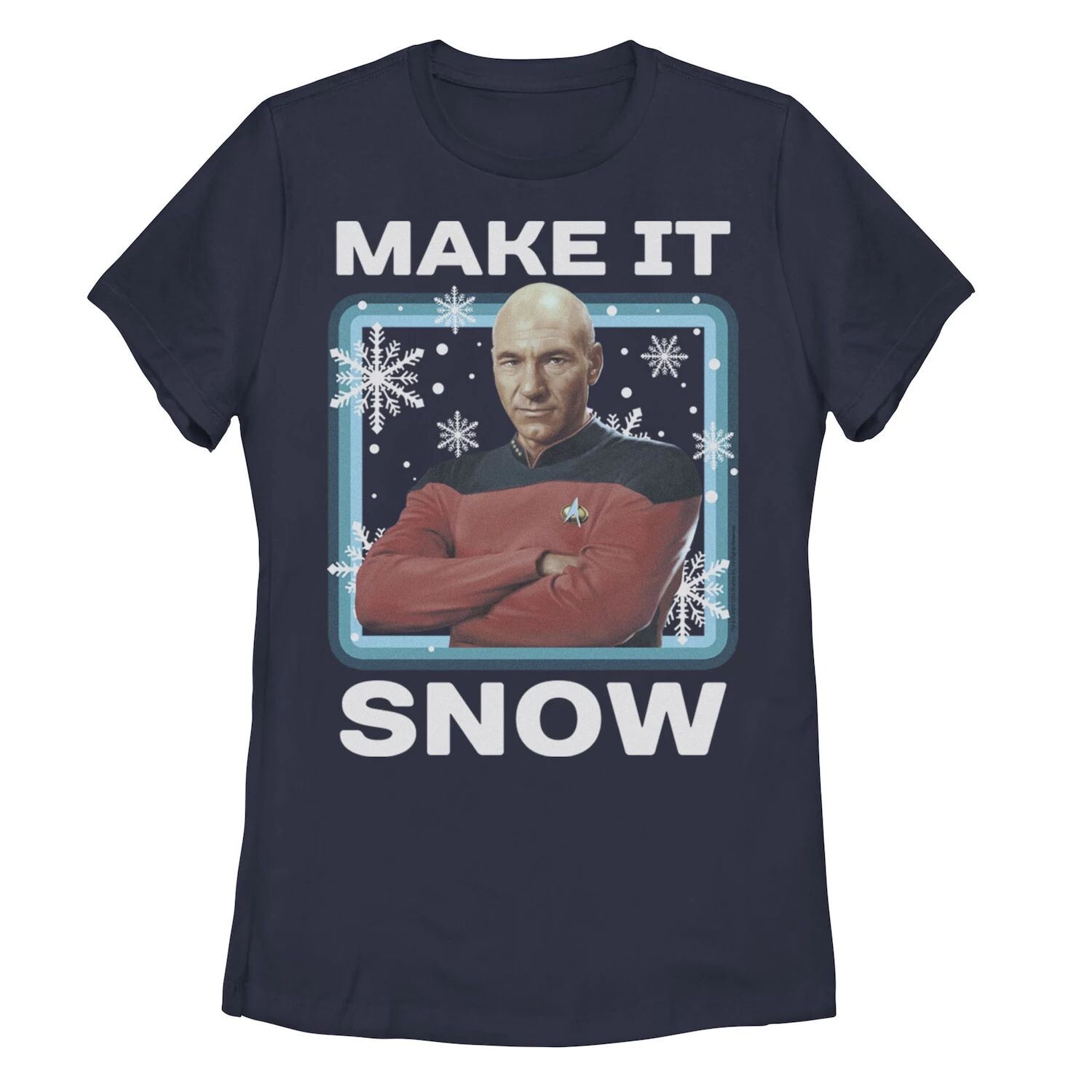 Футболка «Звездный путь юниоров: новое поколение Picard Make It Snow» Licensed Character
Футболка «Звездный путь юниоров: новое поколение Picard Make It Snow» Licensed Character