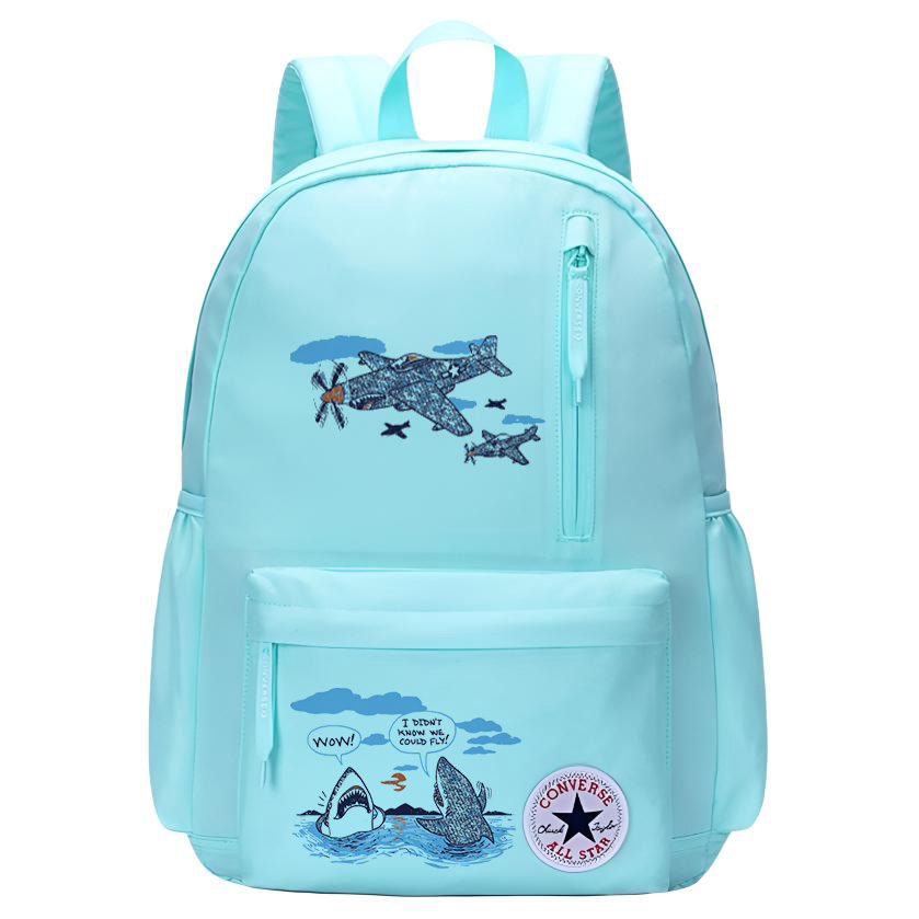 Converse Полиэстеровый рюкзак унисекс Aruba Blue, Plane Shark
Converse Полиэстеровый рюкзак унисекс Aruba Blue, Plane Shark