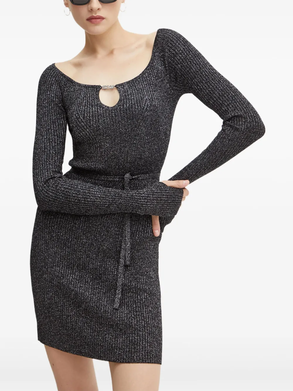 Платье мини с вырезом Versace Jeans Couture, черный
Платье мини с вырезом Versace Jeans Couture, черный