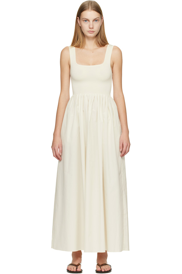 Matteau Макси-Платье из трикотажа и хлопка цвета слоновой кости
Matteau Макси-Платье из трикотажа и хлопка цвета слоновой кости