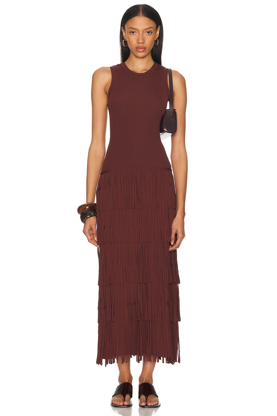 Платье Za Za без рукавов с бахромой Simonmiller, Choco Brown
Платье Za Za без рукавов с бахромой Simonmiller, Choco Brown