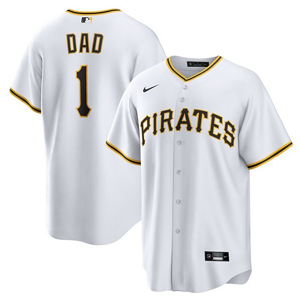 Мужская белая реплика футболки Pittsburgh Pirates #1 Dad Nike
Мужская белая реплика футболки Pittsburgh Pirates #1 Dad Nike