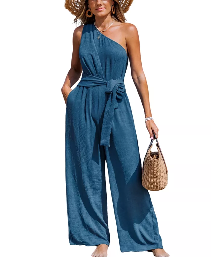 Женский комбинезон на одно плечо с широкими штанинами Cupshe, синий
Женский комбинезон на одно плечо с широкими штанинами Cupshe, синий