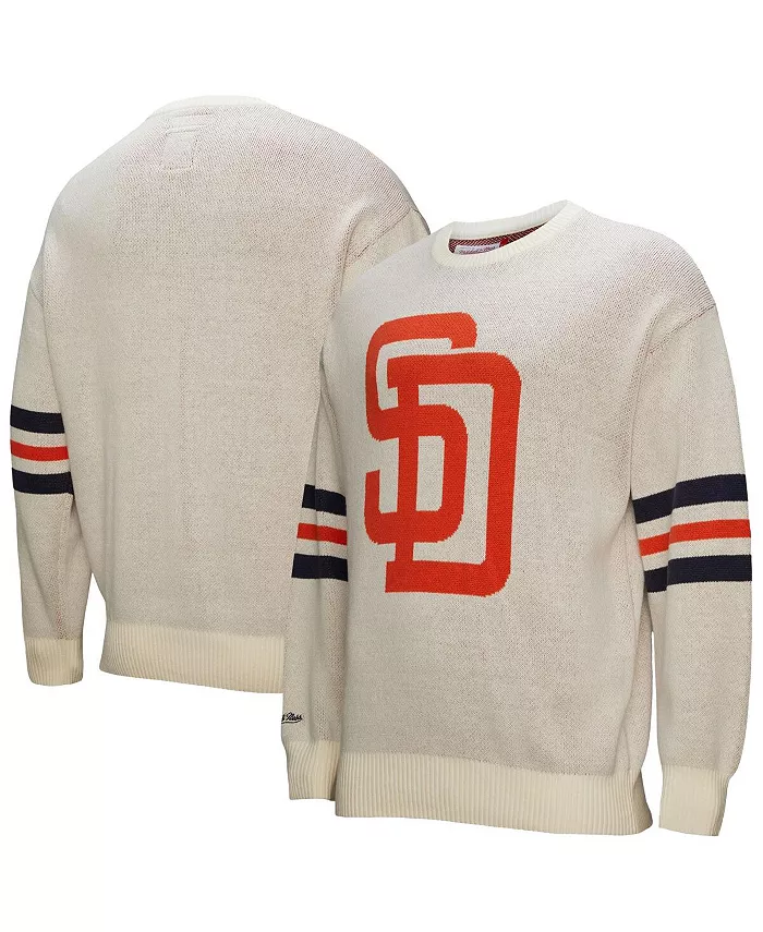 Мужской кремовый ретро-свитер San Diego Padres Mitchell & Ness
Мужской кремовый ретро-свитер San Diego Padres Mitchell & Ness