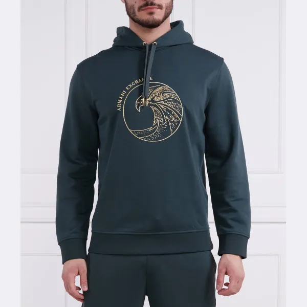 Толстовка обычного кроя Armani Exchange, зеленый
Толстовка обычного кроя Armani Exchange, зеленый