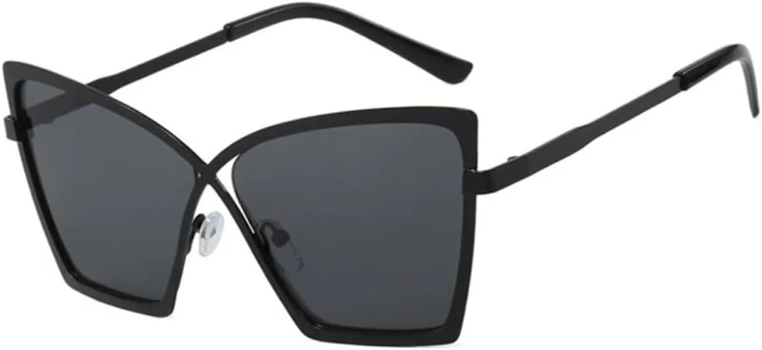 Роскошные солнцезащитные очки в металлической оправе в стиле «кошачий глаз» для женщин и мужчин, модные солнцезащитные очки для путешествий и вечеринок, защита от УФ-излучения UV400 VVTWSSW, Black Gray
Роскошные солнцезащитные очки в металлической оправе в стиле «кошачий глаз» для женщин и мужчин, модные солнцезащитные очки для путешествий и вечеринок, защита от УФ-излучения UV400 VVTWSSW, Black Gray